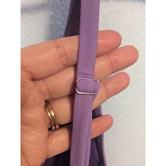 Women's Size L Fabletics Lavender Color Noa Sexy One Piece Swimsuit NWT - Picture 5 of 11